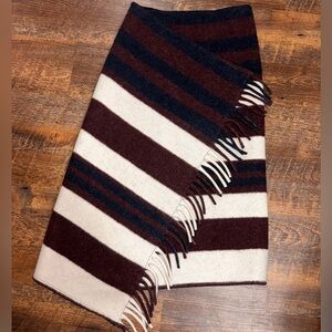 H&M Studio AW 2019 Wrap Blanket Fringe Over Wool-blend Skirt size 32 US 0